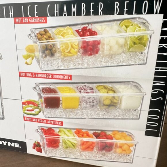 Condiments On Ice 5-bin Container - Picture 3 of 7